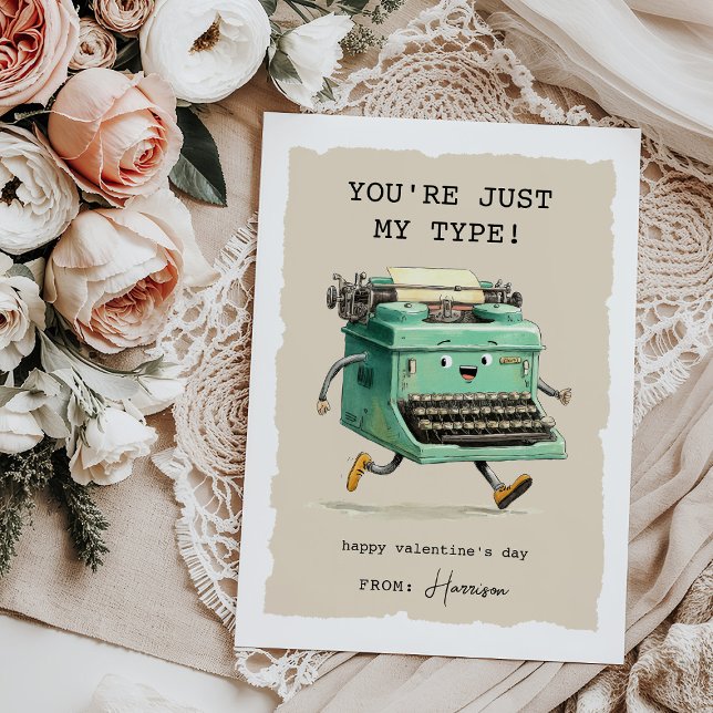 Funny Kids Classroom Valentines Day Note Card (Creator Uploaded)