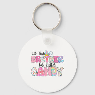 Funny Kids Eggs Will Trade Brother For Easter Cand Keychain