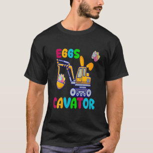 Funny Kids Eggscavator Happy Easter Excavator Hunt T-Shirt