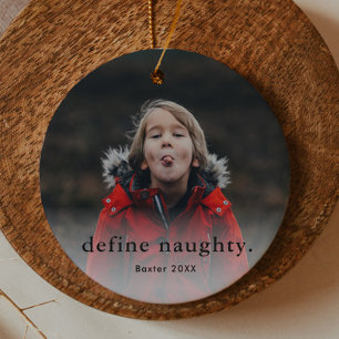 Funny Kids Family 2 Photo Christmas Metal Ornament