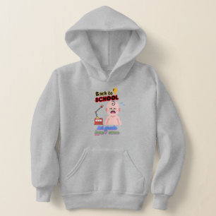 funny kids hoodie sweatshirt  "BACK TO SCHOOL"