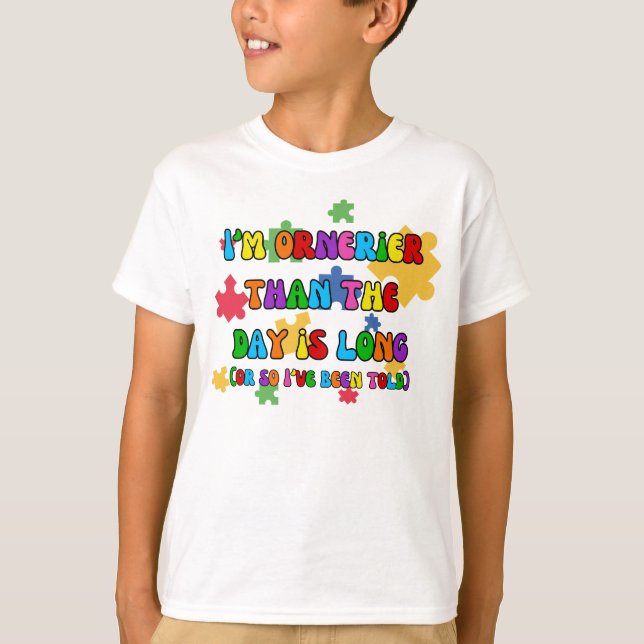 Funny Kids Jigsaw Puzzle Tee (Front)