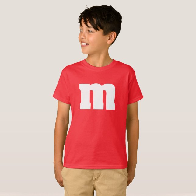 Funny kids M and M candy shirt (Front Full)