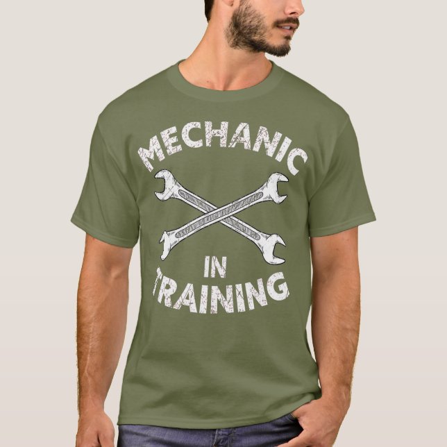 Funny Kids Mechanic In Training Future Repairman T-Shirt (Front)