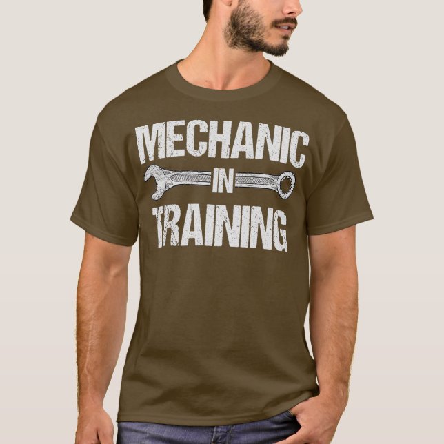 Funny Kids Mechanic In Training Future Repairman T-Shirt (Front)