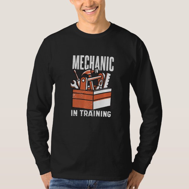 Funny Kids Mechanic In Training Future Repairman T T-Shirt (Front)