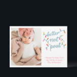 Funny Kids Photo Pout Holiday Card<br><div class="desc">Can’t get your kids to smile for a family photo? No problem! This “better not pout” holiday card is perfect for those frowning photos. Give your friends and family a good laugh this holiday season.</div>