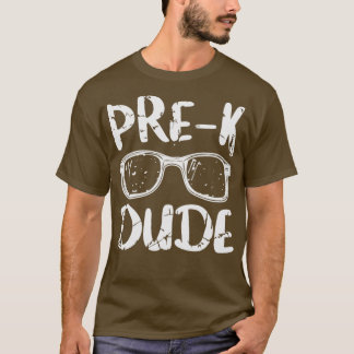 Funny Kids PreK Dude First Day of School Funny Bac T-Shirt
