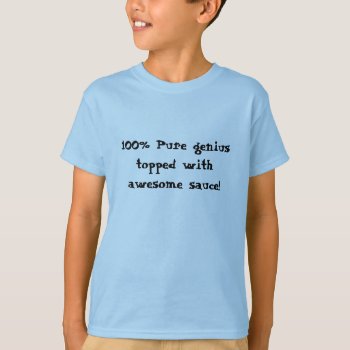 Funny Kid's Shirt For The Little Smarty by GreenCannon at Zazzle