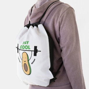  funny kids stay cool for school drawstring bag