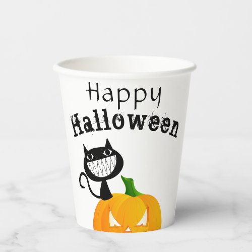 Funny Kids Trick or Treat Happy Halloween Party Paper Cups