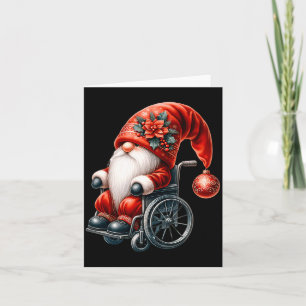 Funny Kids Wheelchair Santa Graphic For Men Christ Card