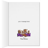 Funny Kidwrapped Mummy Baby Orange ID683 Cards (Inside (Right))