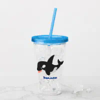 Orca Killer Whale Glacier Tumbler, available in Multiple Sizes