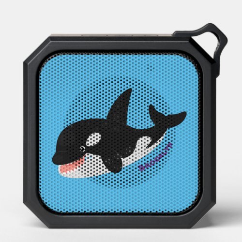Funny killer whale orca cute cartoon illustration bluetooth speaker