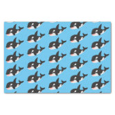 Orcas Killer Whales in the Ocean Patterned Tissue Paper