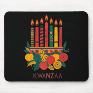 Funny Kinara Seven Candles Kwanzaa Celebration 1 Mouse Pad