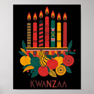 Funny Kinara Seven Candles Kwanzaa Celebration 2 Poster
