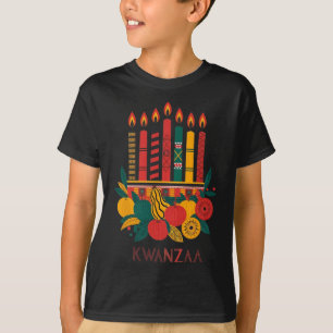 Funny Kinara Seven Candles Kwanzaa Celebration 2 T-Shirt