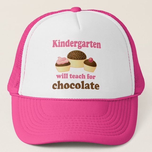 Funny Kindergarten Teacher Cap (Front)