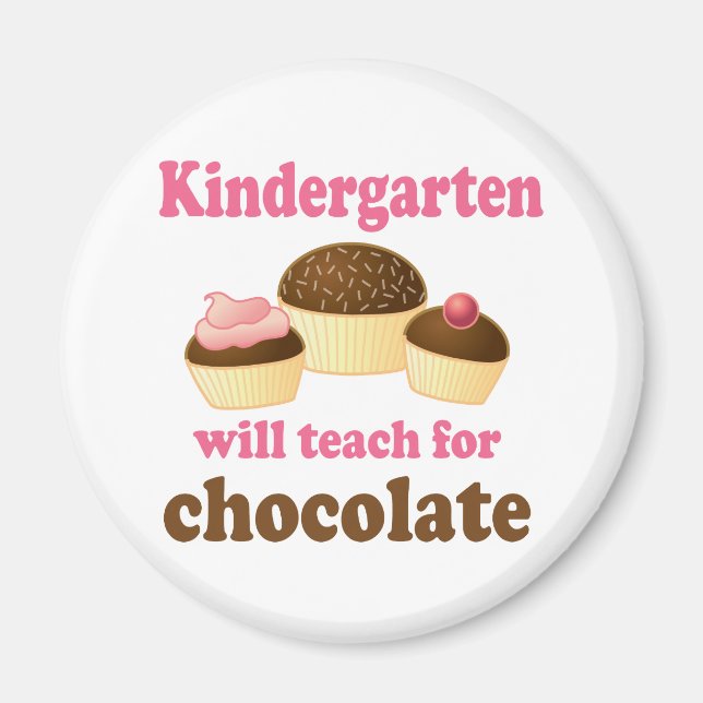 Funny Kindergarten Teacher Magnet (Front)