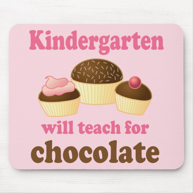 Funny Kindergarten Teacher Mousepad (Front)