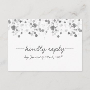 Funny Kindly Reply Polka Dots Wedding Rsvp Card by theMRSingLink at Zazzle