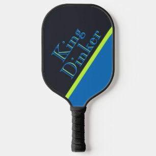 Funny King Dinker Custom Monogram Personalized Carbon Fiber Pickleball Paddle