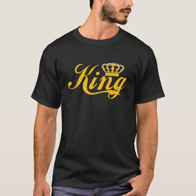 Funny King Gold Crown T-Shirt (Front)