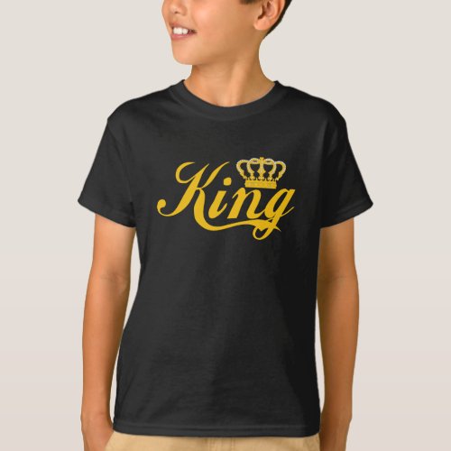 Funny King Gold Crown T_Shirt