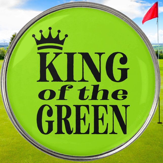 Funny King of the Green Golfer Golf Ball Marker (The Funny King of the Green Golfer golf ball marker is the perfect accessory.)