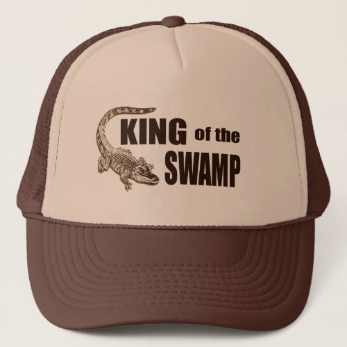 Funny King of the Swamp _ Gator Hunter Hat