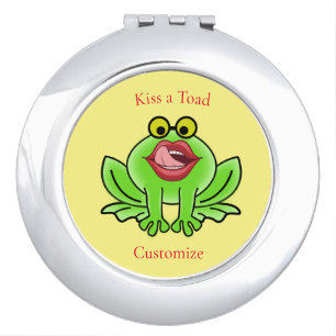 Funny Kiss A Toad Thunder_Cove Compact Mirror