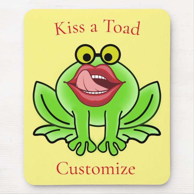 Funny Kiss A Toad Thunder_Cove Mouse Pad (Front)