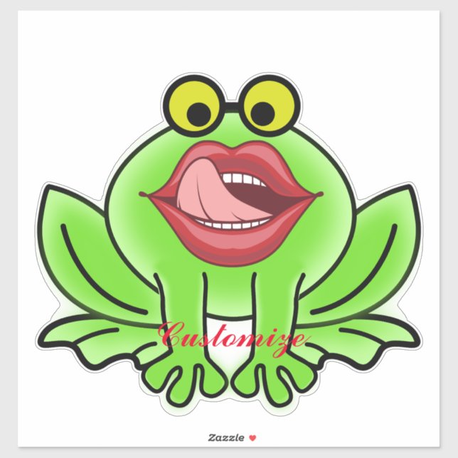 Funny Kiss A Toad Thunder_Cove  Sticker (Sheet)
