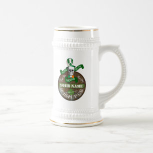 Funny kiss me Irish pub Beer Stein
