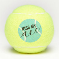 Funny Kiss My Ace Teal Blue
