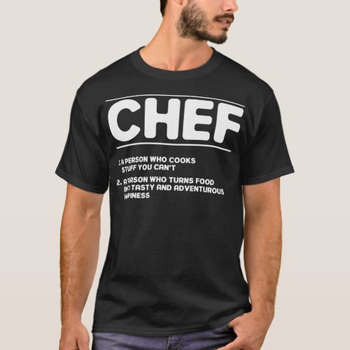 Funny Kitchen Chef Definition america  T_Shirt