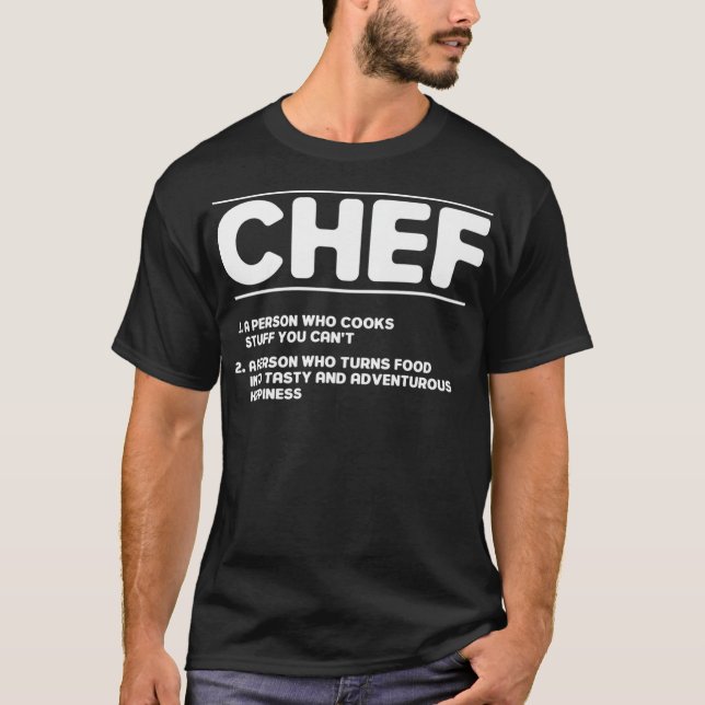Funny Kitchen Chef Definition america  T-Shirt (Front)