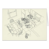 Funny Kitchen Family Shopping Mess From Above Art (Front Horizontal)
