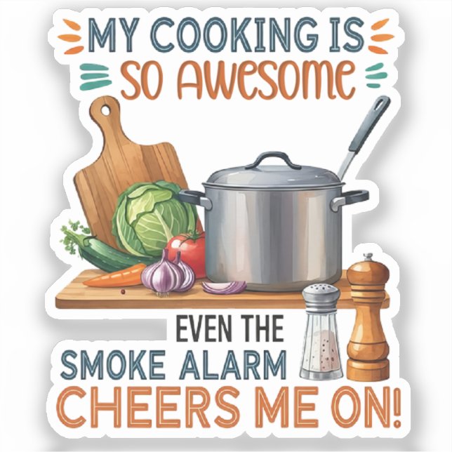 Funny Kitchen Quote Design (2) Sticker (Front)