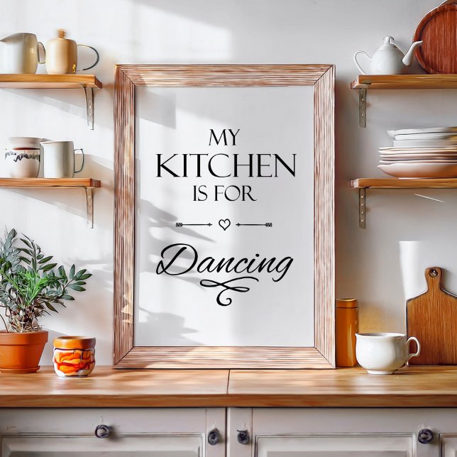 Funny Kitchen Quote Poster (funny kitchen poster)