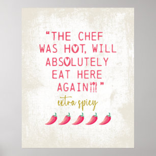 Funny Kitchen Reviews Chef was Hot Spicy Peppers  Poster