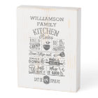 Funny Kitchen Rules Subway Art Personalized