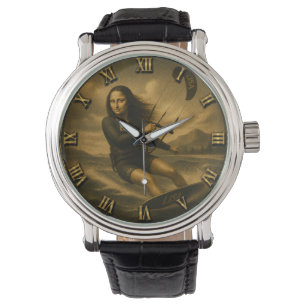 Funny Kitesurfing Mona Lisa Beach Watersports Watch