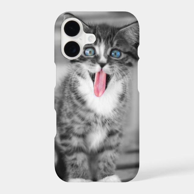 Funny Kitten Iphone Case (Back)
