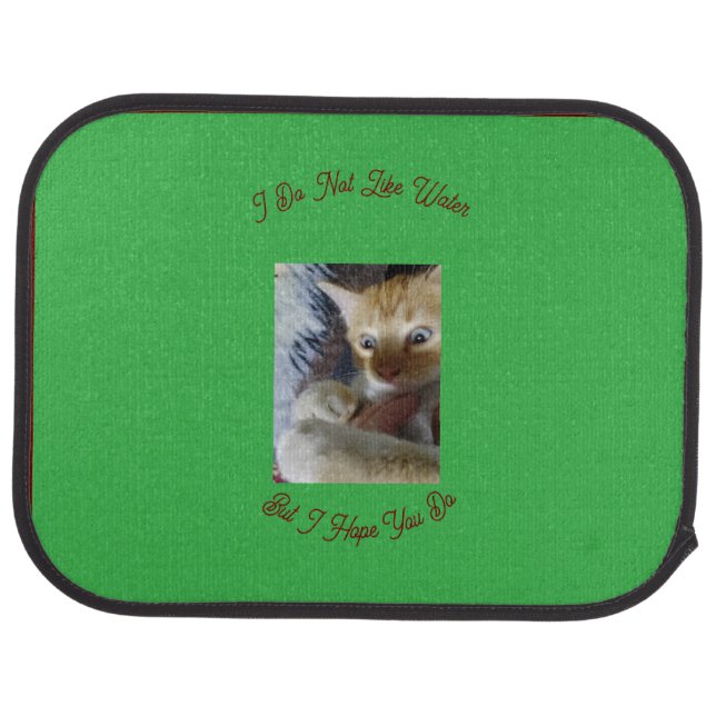 Funny Kitten Personalised Photo Nice Gift Car Floor Mat (Rear)