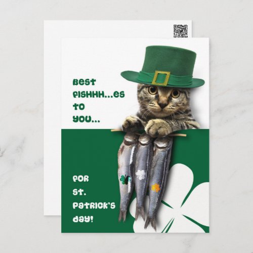Funny Kitten St Patricks Day Postcards