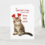Funny Kitten Valentine Holiday Card
