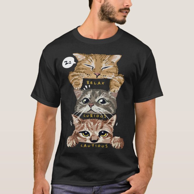 Funny Kittens Cute Cats Cat Lover Cat Owner Kitten T-Shirt (Front)
